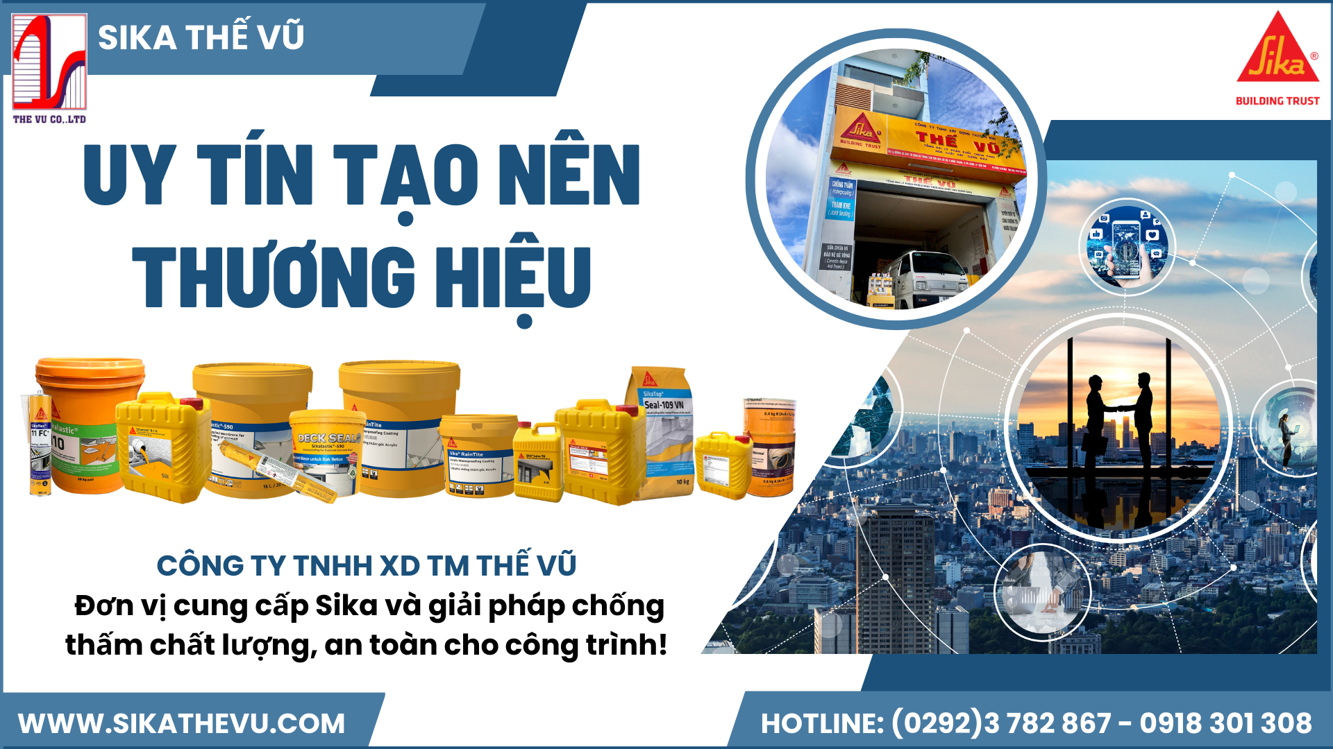 Đơn vị cung cấp Sika chính hãng, uy tín tại Cần Thơ